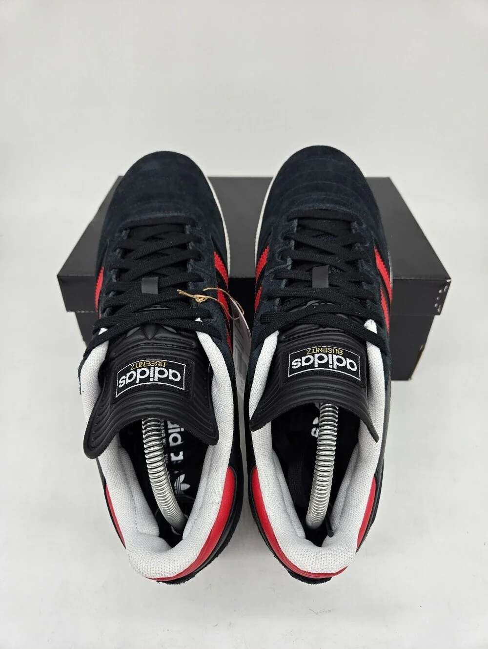 Adidas Men's Busenitz Pro JP8606 Black Scarlet Skateboarding Shoes Size 12